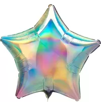 Fóliový balónik hviezda holografická 48 cm