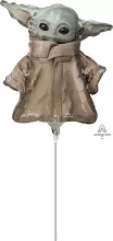 MINI foliový balonek Star Wars Baby Yoda 30 cm