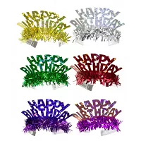 Čelenky Happy Birthday barevné 6 ks