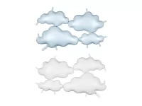 Fóliové balónikové pozadie Obláčiky obojstranné 99 x 52 cm