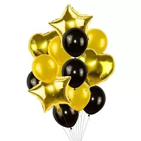 Balónový buket Zlato Čierny - 14 ks