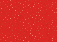 Balící papír červený se zlatými hvězdami 70 x 200 cm