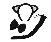 Čelenka mačacie uši, chvost a motýlik