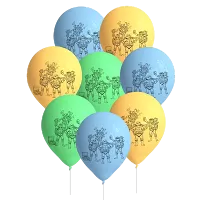 Latexové balóniky Korytnačky Ninja 8 ks