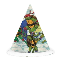 Papierové čiapočky Korytnačky Ninja 6ks