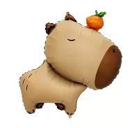 Foliový balónik kapybara s pomarančom 64 cm