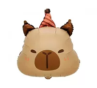 Foliový balónik kapybara s čiapočkou 48 cm