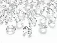 Diamantové konfety číre veľké