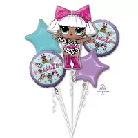 Súprava fóliových balónikov Lol Surprise - 5 ks