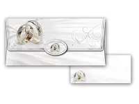 Obálka na peniaze svadobné prstienky