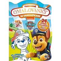 Tvarované omaľovánky so samolepkami Tlapková patrola