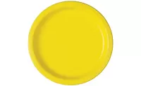 EKO Tanieriky papierové - žlté 18cm 20ks