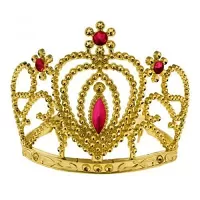 Korunka zlatá s červenými kameňmi