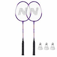 Súprava 2 bedmintonových rakiet NILS NRZ2053