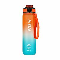 Tritánová fľaša na pitie NILS Camp NCD68 1000 ml oranžovo-modrá