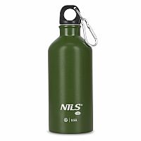 Nerezová turistická fľaša NILS Camp NC3801 zelená 500 ml