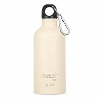 Nerezová turistická fľaša NILS Camp NC3801 béžová 500 ml
