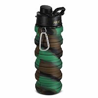 Skladacia silikónová fľaša NILS Camp NC4106 500ml zelená