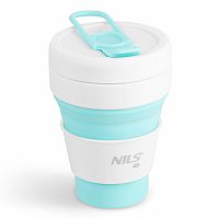 Skladací silikónový hrnček NILS Camp NC4103 355ml mätový