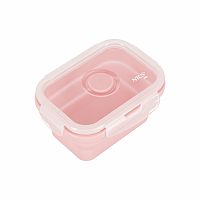 Skladací desiatový box NILS Camp NC4105 355ml ružový