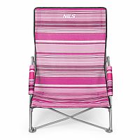 Plážové kreslo NILS Camp NC3035 ružové