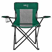Turistické kreslo NILS Camp NC3302 zelené/čierne