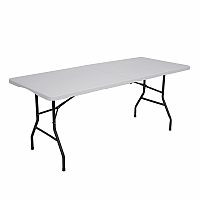 Skladací kempingový stôl NILS Camp NC1618 biely