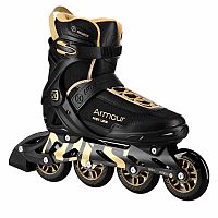 Kolieskové korčule NILS Extreme NA22151 Armour čierna-zlatá