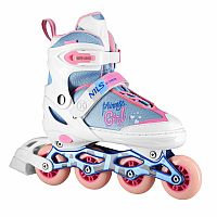 Kolieskové korčule NILS Extreme NA18168A Princess biele