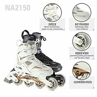 Kolieskové korčule NILS Extreme NA2150 čierne