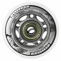 Zostava bielych PU koliesok 64x24 + ložiská ABEC7 NILS EXTREME