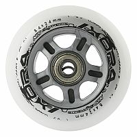 Zostava bielych PU koliesok 84x24 + ložiská ABEC7 NILS EXTREME