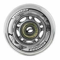 Zostava čírych PU koliesok 64x24 + ložiská ABEC7 NILS EXTREME