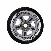 Sada čiernych PU koliesok 84x24 + ložiská ABEC9 NILS Extreme