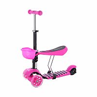 Kolobežka trojkolesová NILS Fun HLB08 3v1 ružová