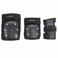 Súprava chráničov NILS Extreme H709 čierna-strieborná