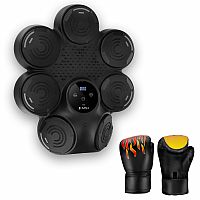 Elektronický boxerský terč HMS TB30 s LED, Bluetooth a rukavicami (Music Boxing Machine)