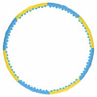 Hula hoop obruč HMS HHP022 žlto-modrá, 110 cm
