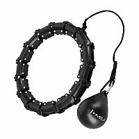 Masážna hula hoop HMS HHW11 PLUS SIZE so závažím čierna