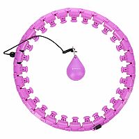 Masážna hula hoop HMS HHW12 plus size so závažím fialová