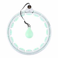 Masážna hula hoop HMS HHW06 so závažím a počítadlom zelená