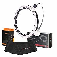 Súprava masážna hula hoop HMS HHM16 so závažím, magnetmi a počítadlom a zoštíhľujúceho pásu BR163