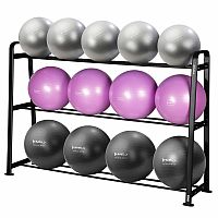 Súprava 13 gymnastických lôpt HMS YB02 so stojanom STR43