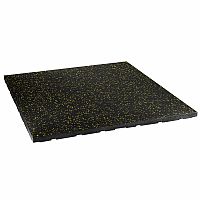 Gumová fitness podlaha HMS POS35 čierna / žltá