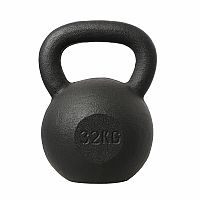 Liatinový kettlebell HMS KZG32 32 kg, čierny