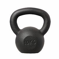 Liatinový kettlebell HMS KZG10 10 kg, čierny