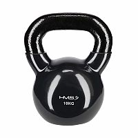 Kettlebell pokrytý vinylom HMS KNV10 10 kg, čierny