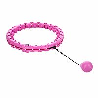 Masážna hula hoop FH01 so závažím fialová