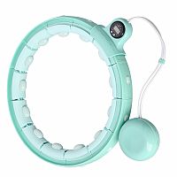 Masážna hula hoop FH02 so závažím a počítadlom zelená