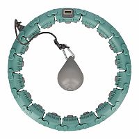 Masážna hula hoop FH03 so závažím a počítadlom zelená